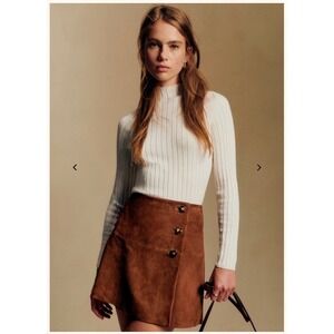 White Ribbed Sweater